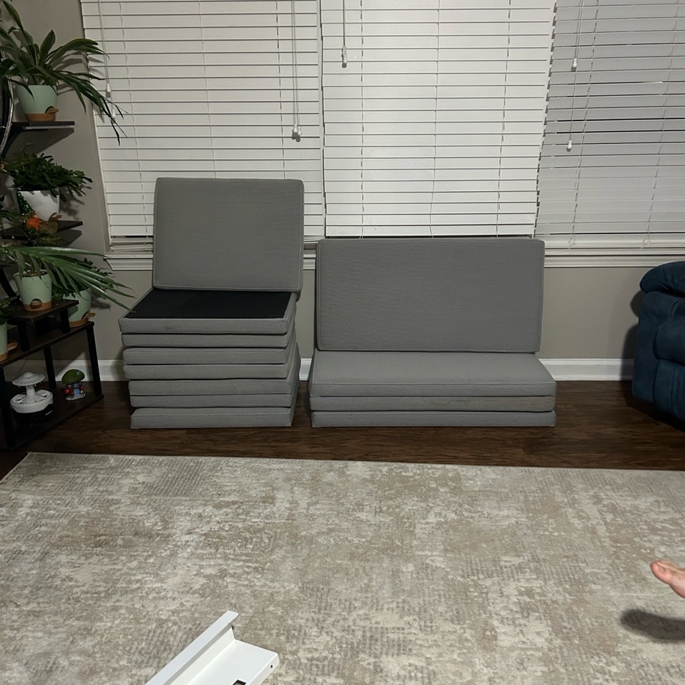 Gray Modular Sofa Cushions